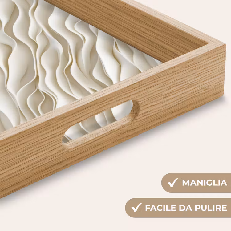 Vassoio - Onde - Bianco - Minimalista — 8