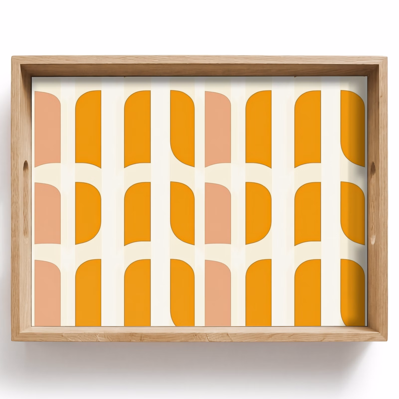 Vassoio - Geometrico - Motivo - Giallo - Rosa — 1