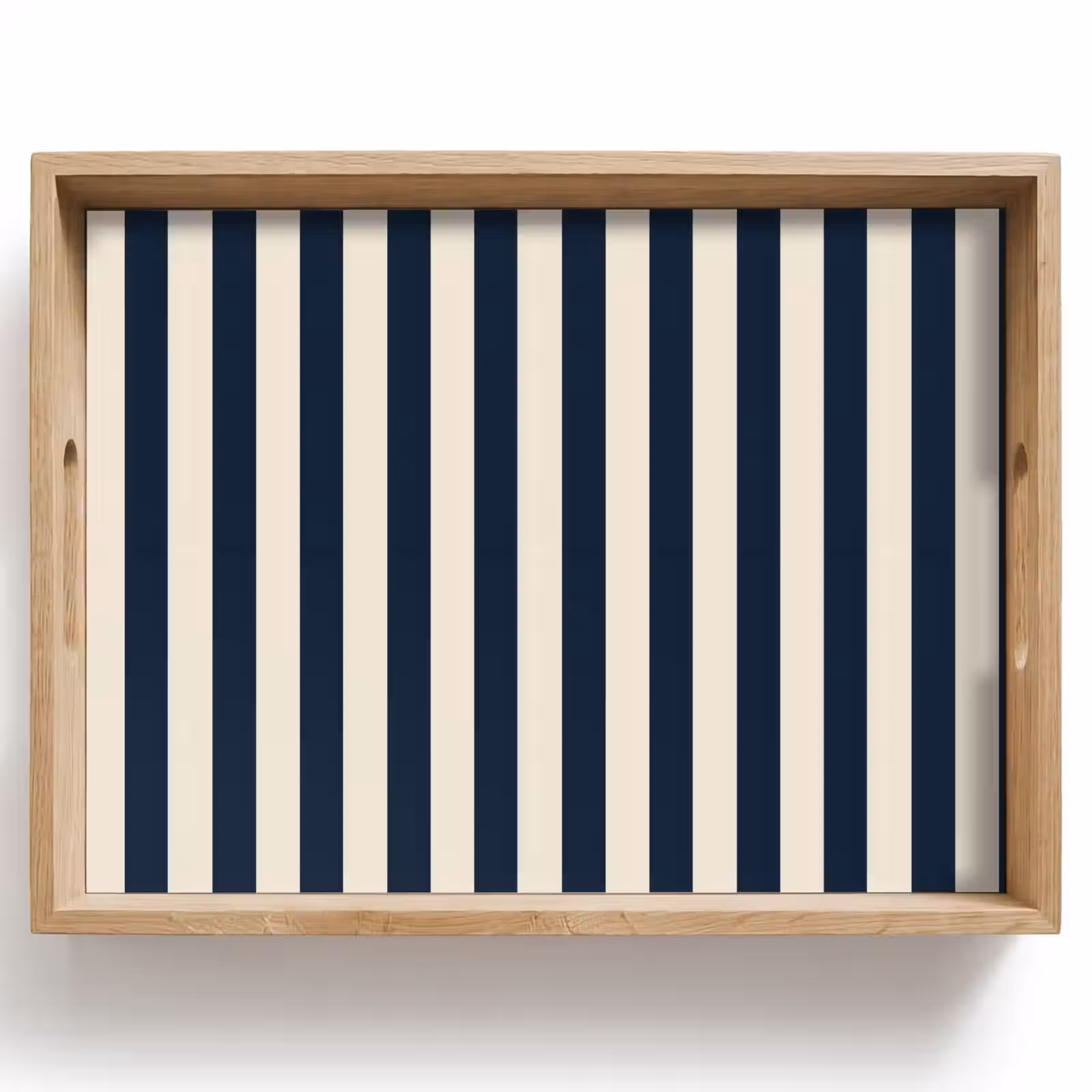 Vassoio - Strisce verticali - Blu - Crema — 1