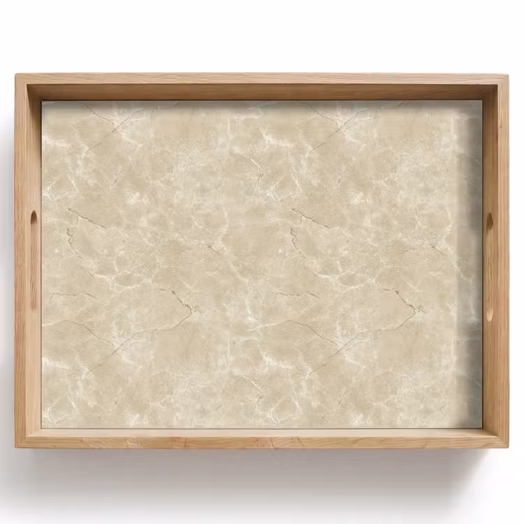 Vassoio - Beige chiaro - Marmo - Venature di diffusione — 1