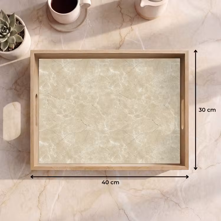 Vassoio - Beige chiaro - Marmo - Venature di diffusione — 7