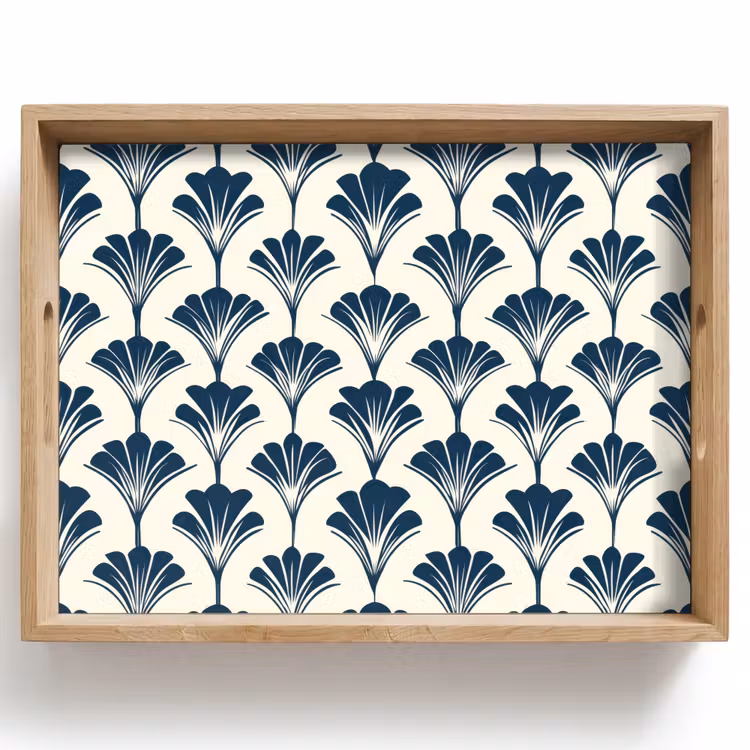Vassoio - Classico - Motivo - Blu — 1