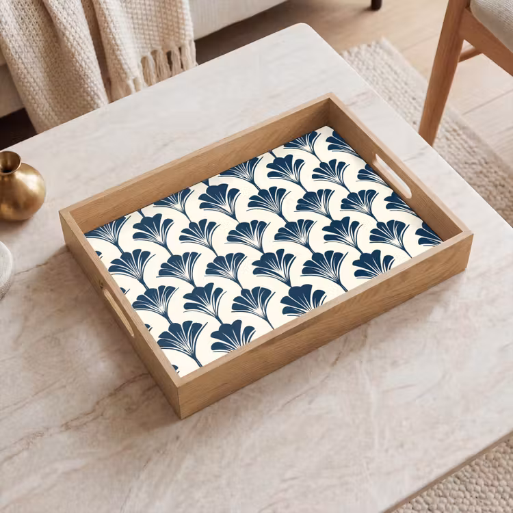 Vassoio - Classico - Motivo - Blu — 2