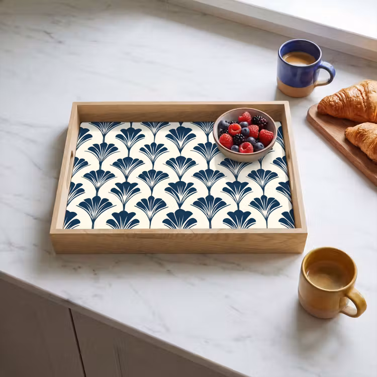 Vassoio - Classico - Motivo - Blu — 3