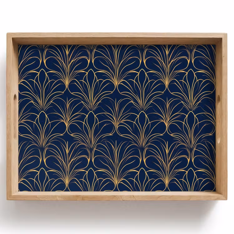 Vassoio - Deco - Ventilatore - Blu — 1