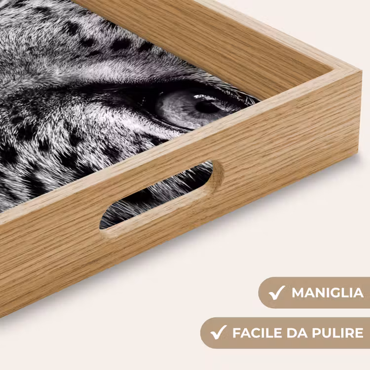 Vassoio - Leopardo - Nero - Bianco - Occhio — 8