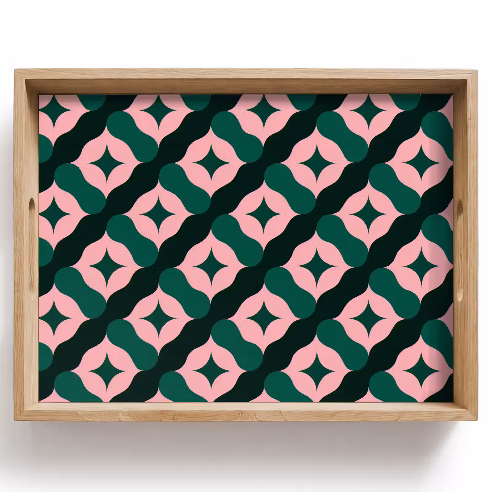 Vassoio - Verde - Rosa - Retrò - Stelle — 1