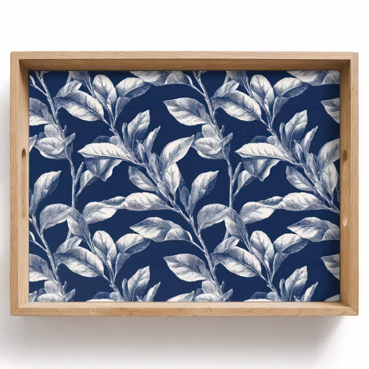Vassoio - Botanico - Motivo - Blu — 1