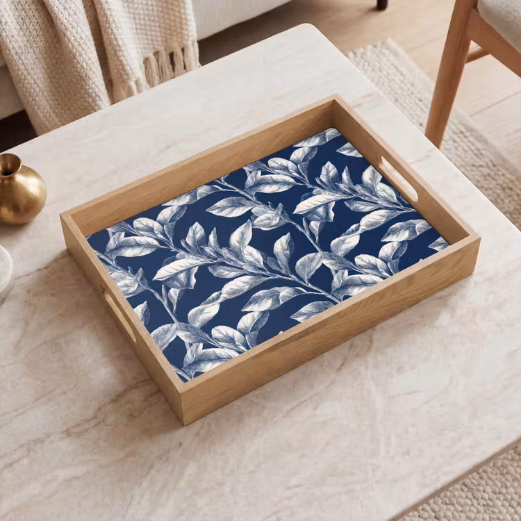 Vassoio - Botanico - Motivo - Blu — 2