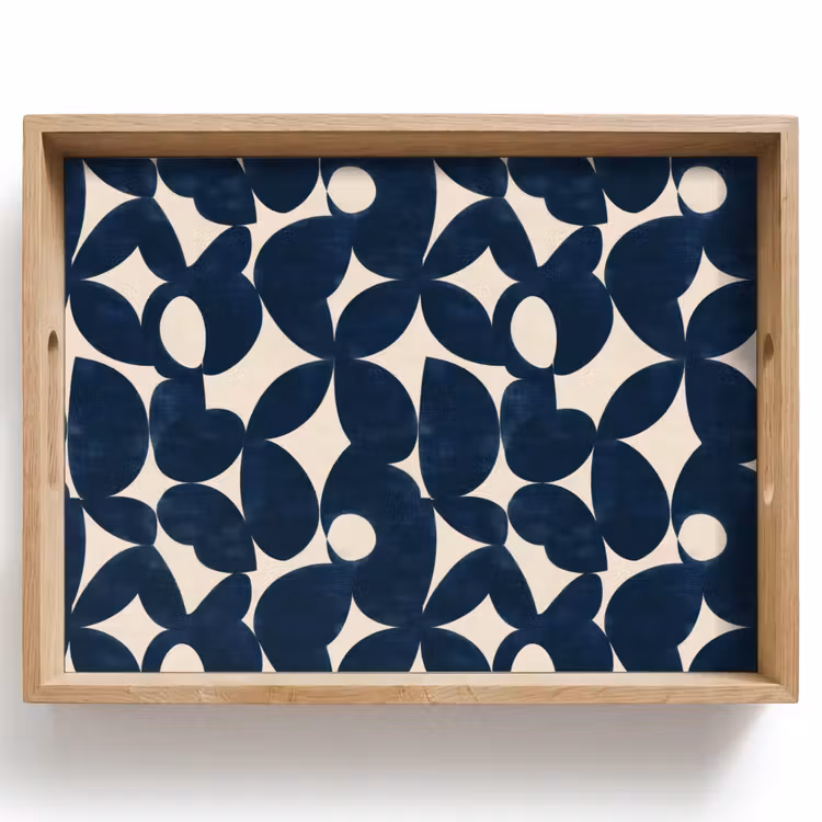 Vassoio - Moderno - Geometrico - Blu — 1