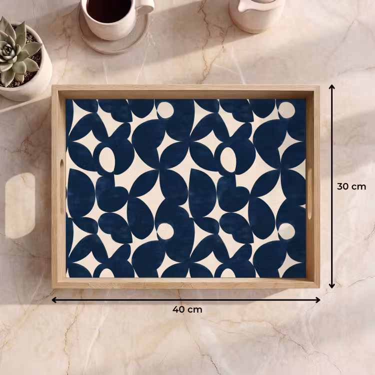 Vassoio - Moderno - Geometrico - Blu — 7