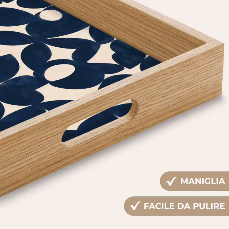 Vassoio - Moderno - Geometrico - Blu — 8