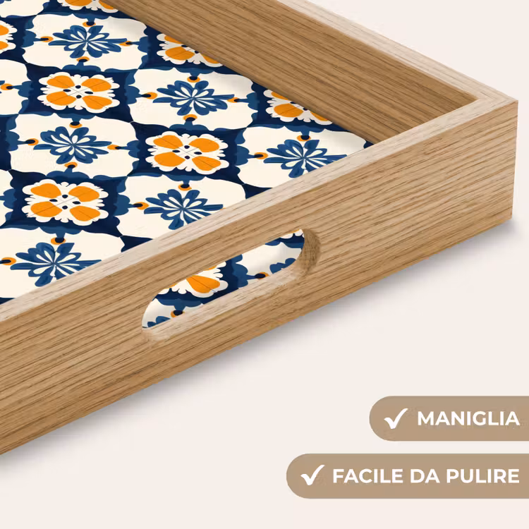 Vassoio - Classico - Geometrico - Blu — 8