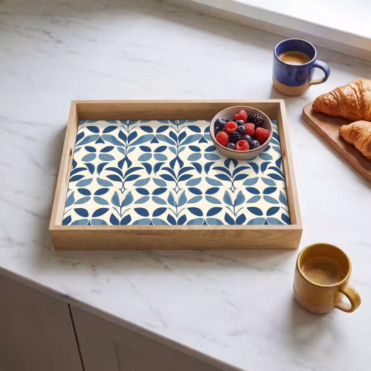 Vassoio - Flora - Moderno - Blu — 3