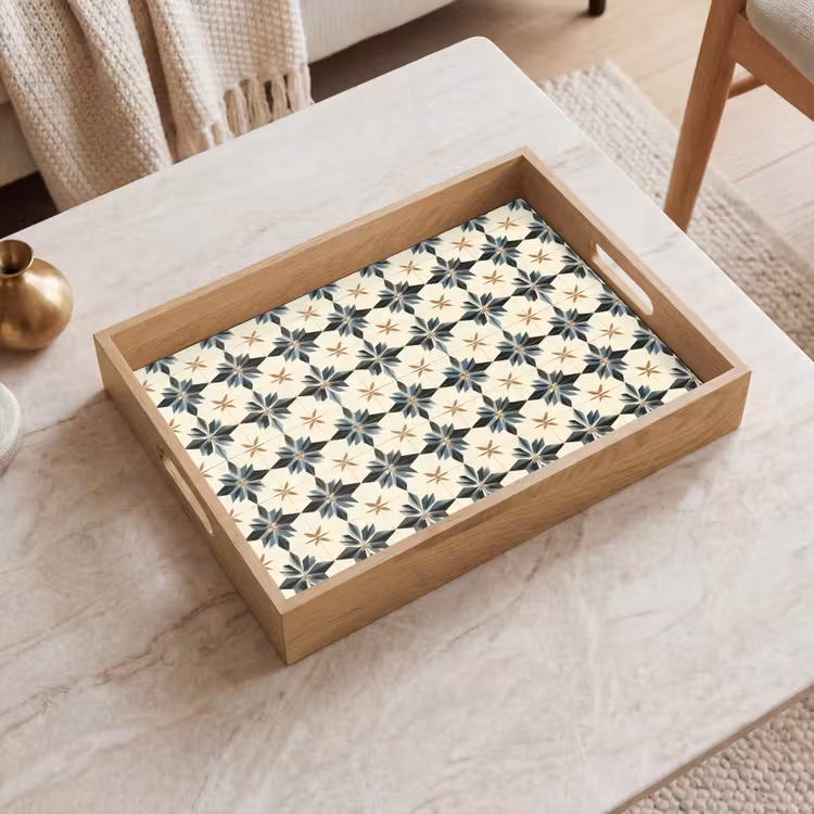 Vassoio - Ornamentale - Ornamento - Blu — 2