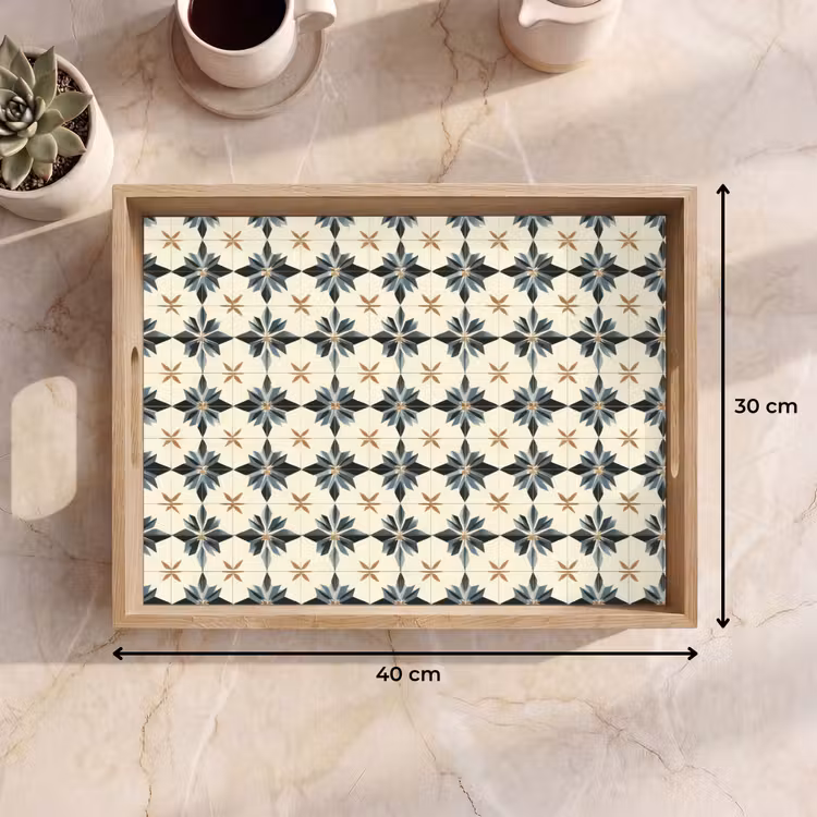 Vassoio - Ornamentale - Ornamento - Blu — 7