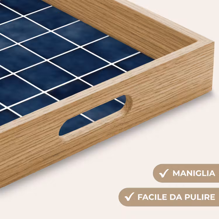 Vassoio - Piastrella - Moderna - Blu — 8