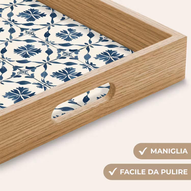 Vassoio - Grafica - Piastrella - Blu — 8