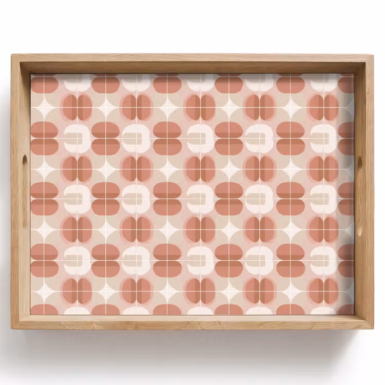 Vassoio - Retrò - Classico - Rosa — 1