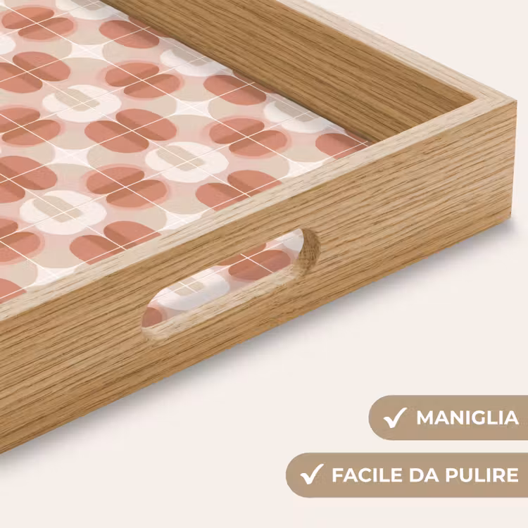 Vassoio - Retrò - Classico - Rosa — 8