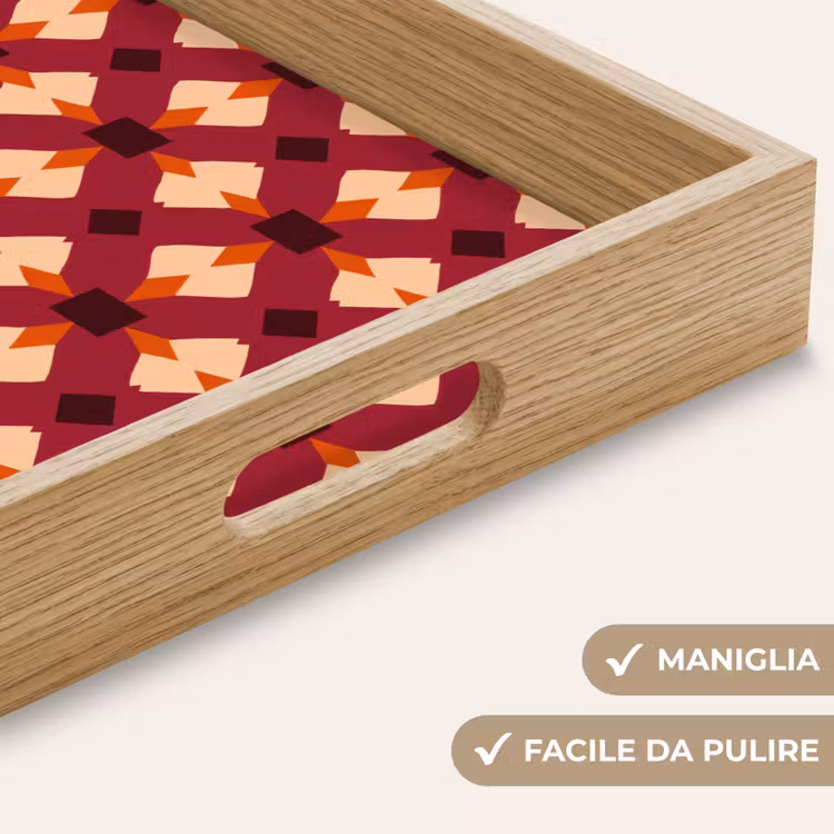 Vassoio - Retrò - Fantasia - Colorato — 8
