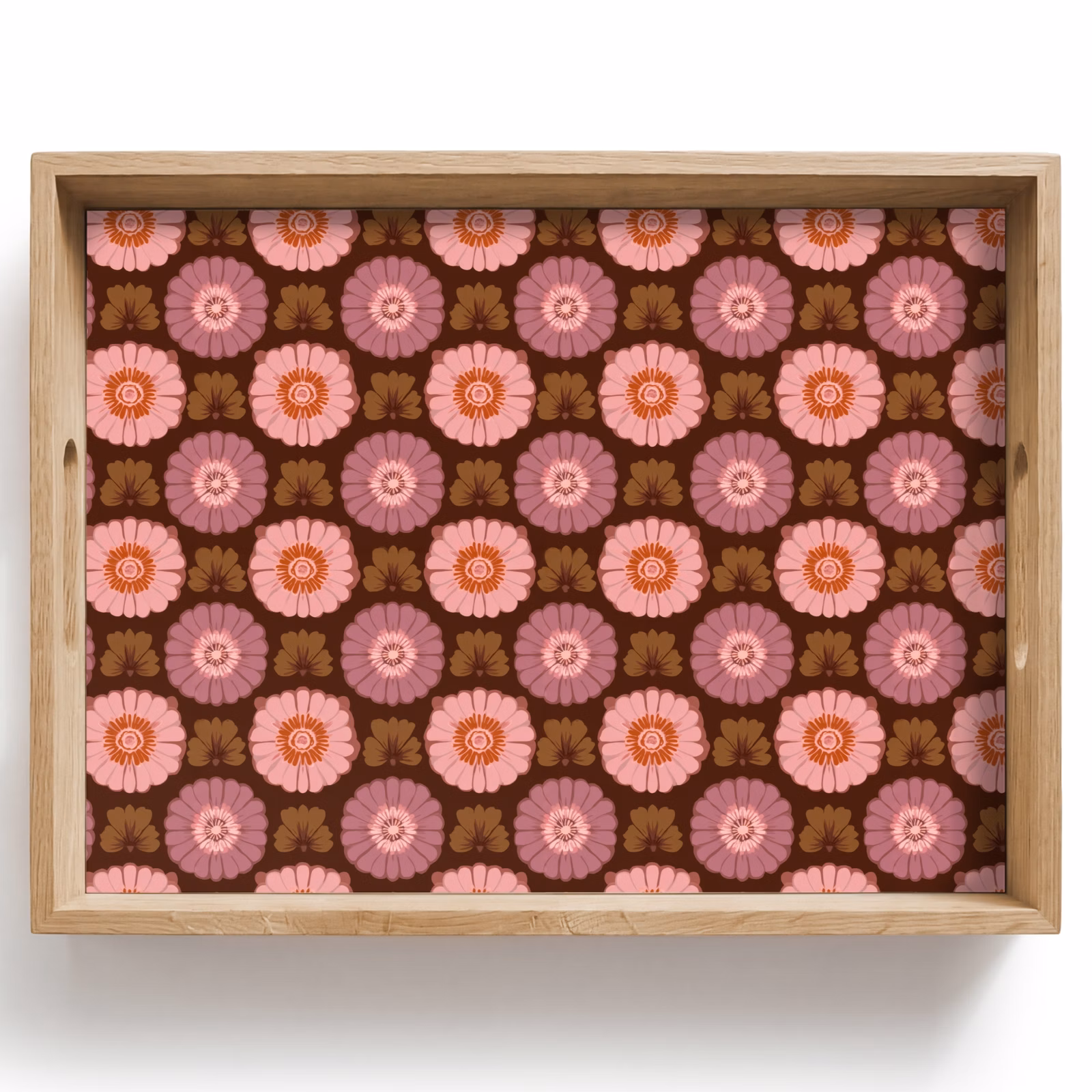 Vassoio - Retrò - Margherita - Rosa — 1
