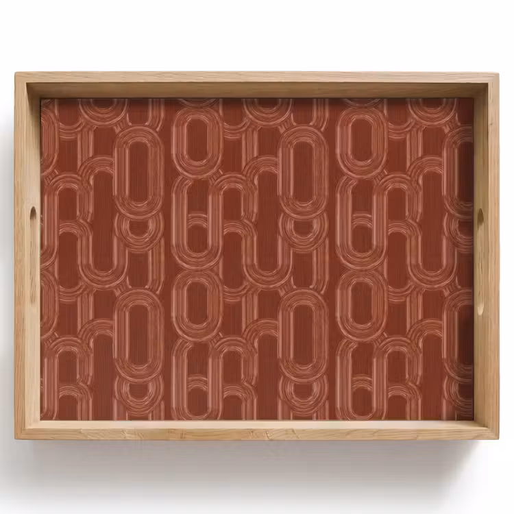 Vassoio - Astratto - Texture - Marrone — 1