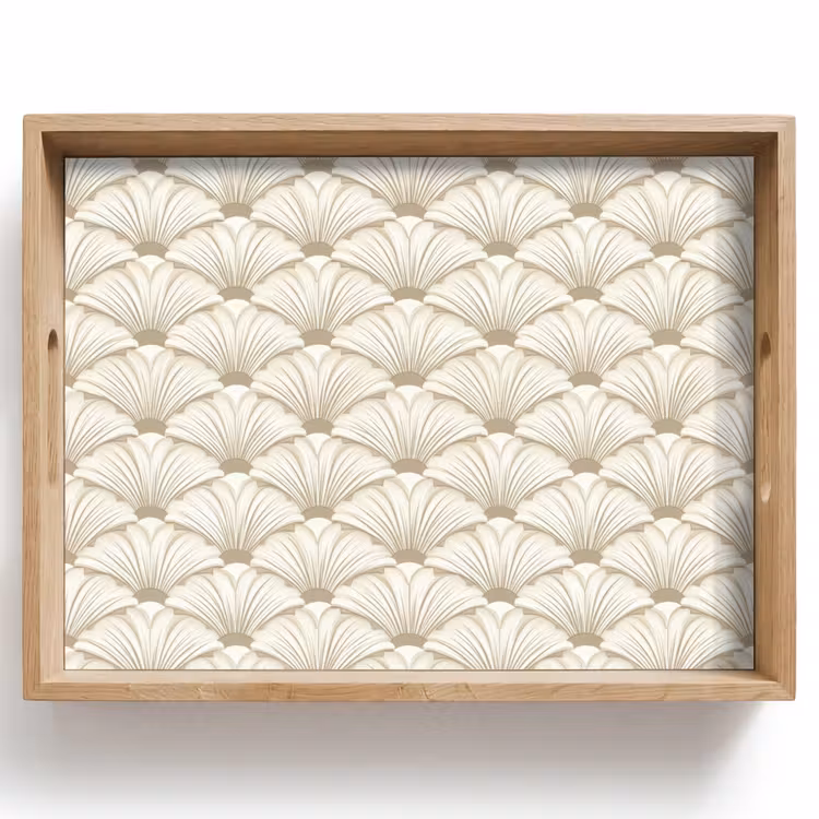 Vassoio - Classico - Arte - Beige — 1