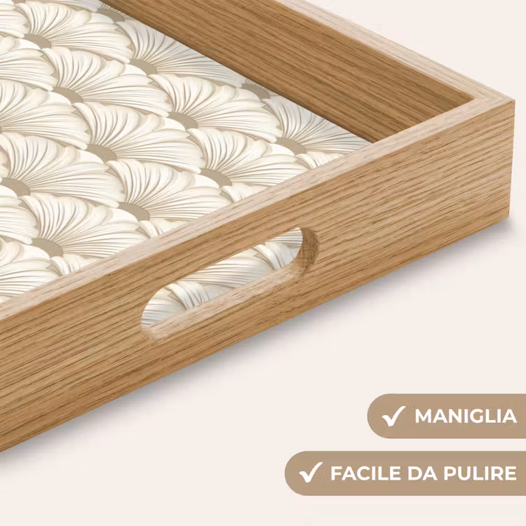 Vassoio - Classico - Arte - Beige — 8
