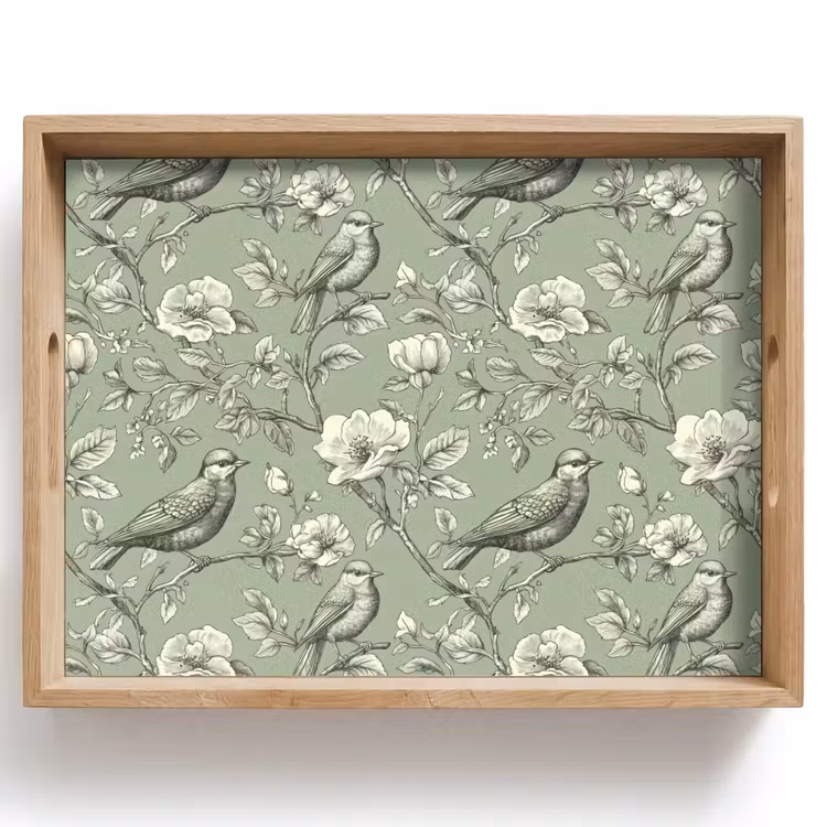 Vassoio - Classico - Botanico - Verde — 1