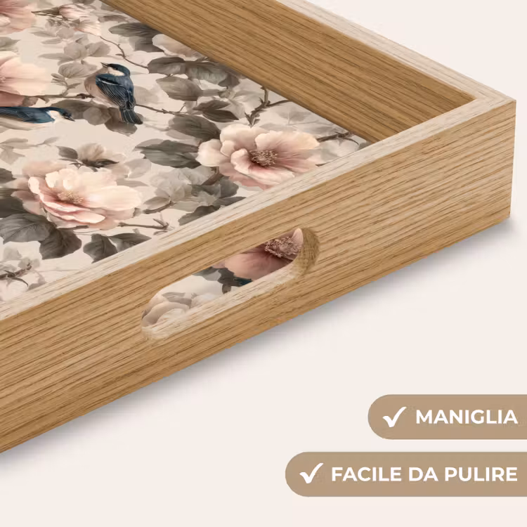 Vassoio - Classico - Uccelli - Colorato — 8