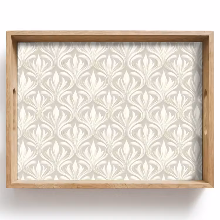 Vassoio - Barocco - Motivo - Beige — 1