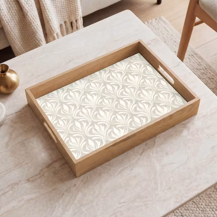Vassoio - Barocco - Motivo - Beige — 2