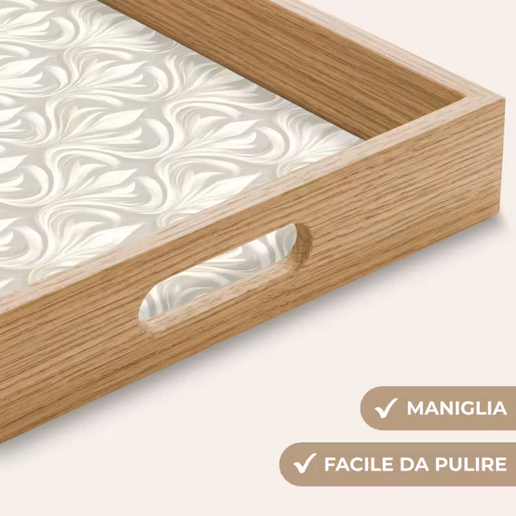 Vassoio - Barocco - Motivo - Beige — 8