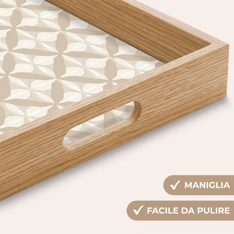 Vassoio - Modello - Classico - Beige — 8
