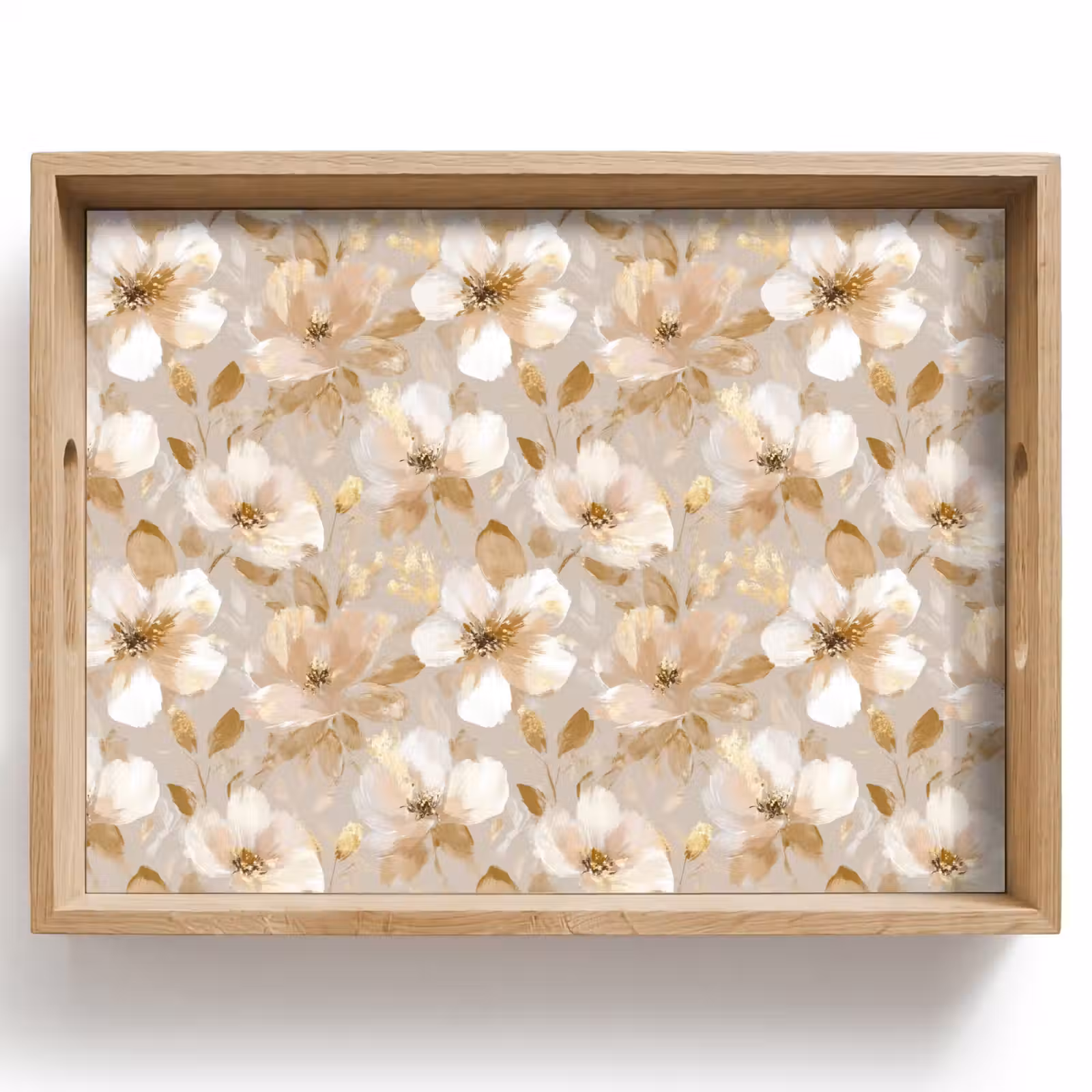 Vassoio - Fiori - artistici - Oro — 1