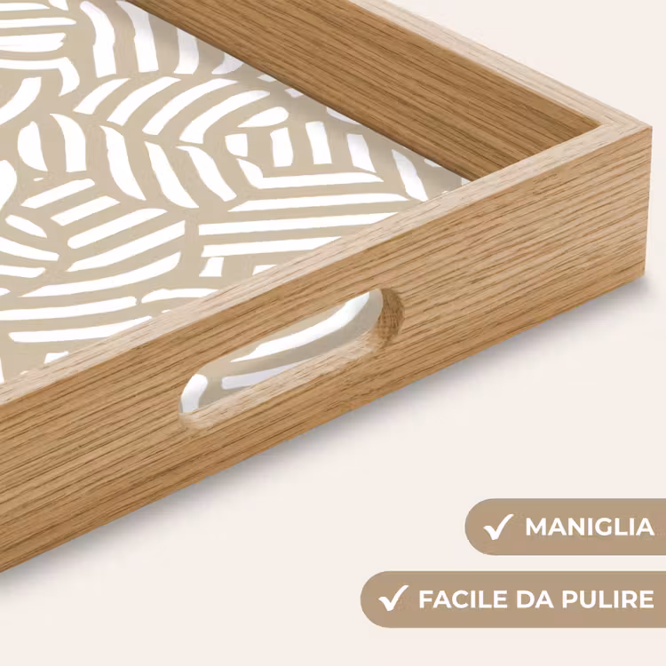 Vassoio - Astratto - Moderno - Beige — 8