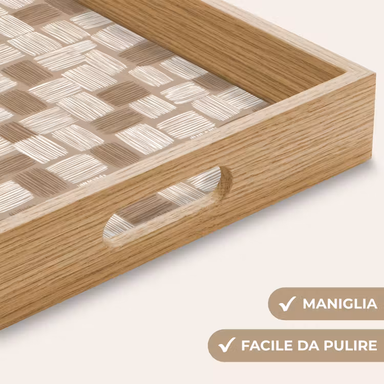 Vassoio - Blocco - Modello - Marrone — 8