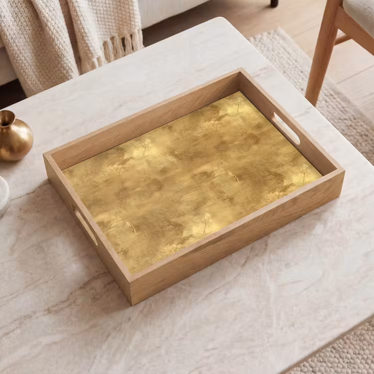 Vassoio - Industriale - Texture - Oro — 2