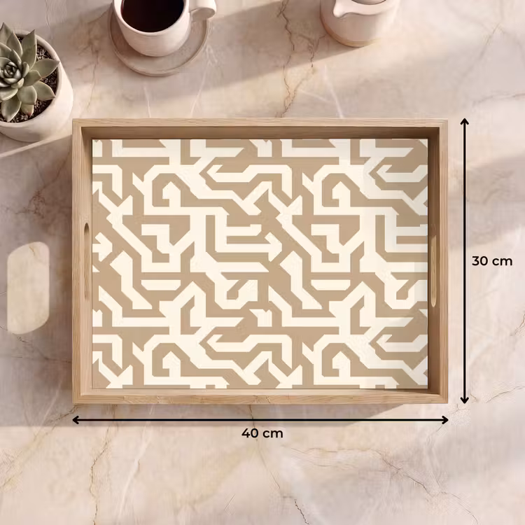 Vassoio - Moderno - Astratto - Beige — 7
