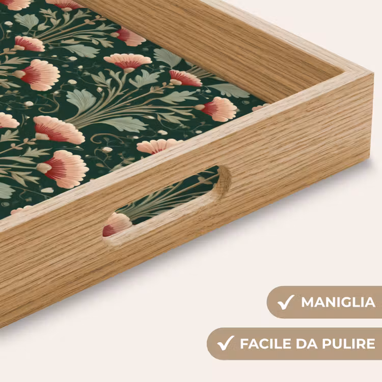 Vassoio - Motivo - Botanico - Colorato — 8