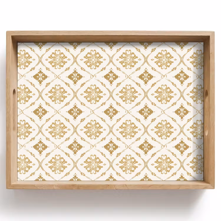 Vassoio - Ornamento - Classico - Oro — 1