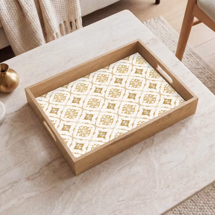 Vassoio - Ornamento - Classico - Oro — 2