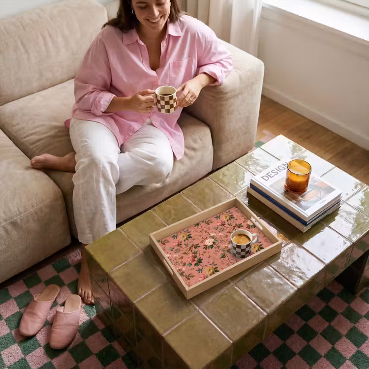 Vassoio - Classico - Botanico - Rosa — 4