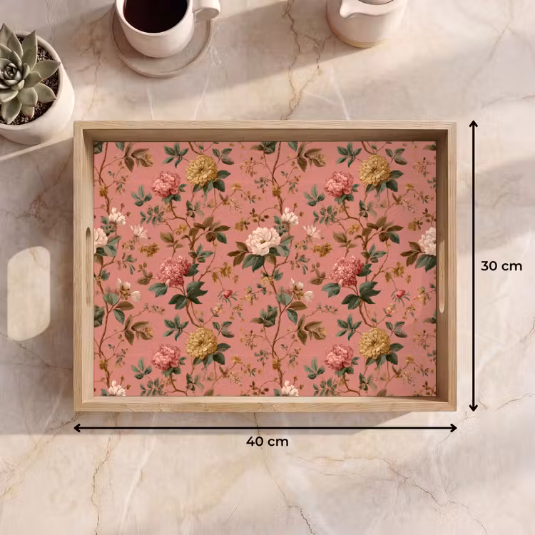 Vassoio - Classico - Botanico - Rosa — 7