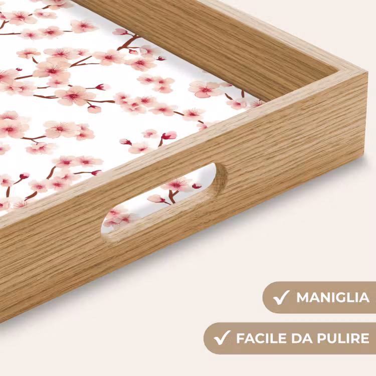 Vassoio - Fiori di ciliegio - Rami - Rosa — 8
