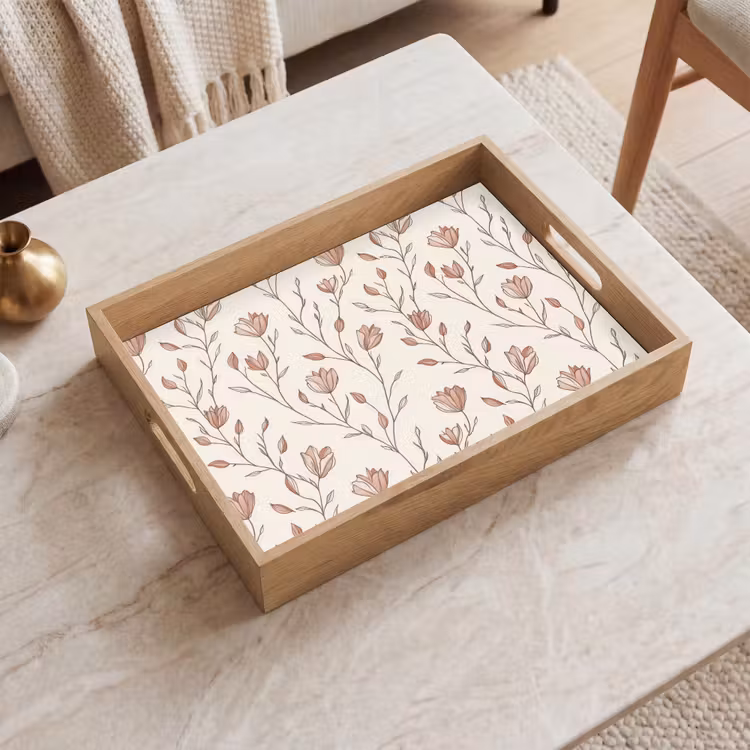Vassoio - Modello - Classico - Rosa — 2