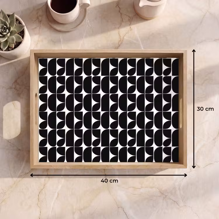 Vassoio - Moderno - Geometrico - Nero — 7