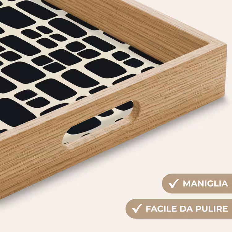 Vassoio - Moderno - Organico - Nero — 8