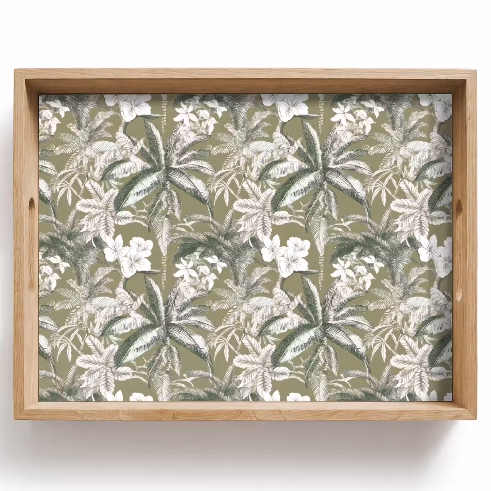 Vassoio - Botanico - Fiori - Verde — 1